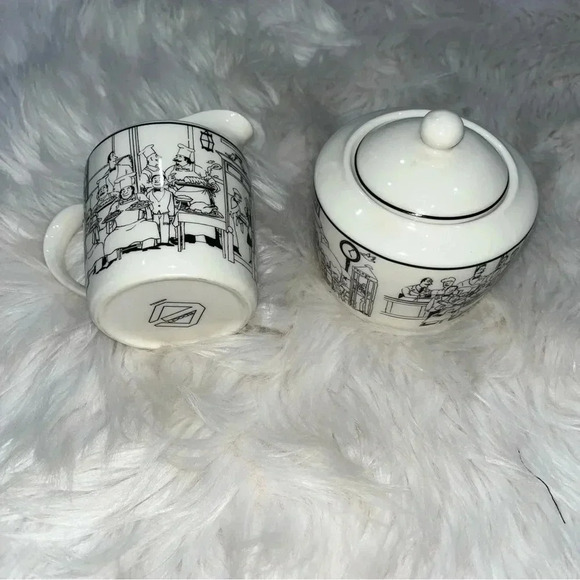 Epoch cream & sugar ceramic containers - Picture 5 of 6